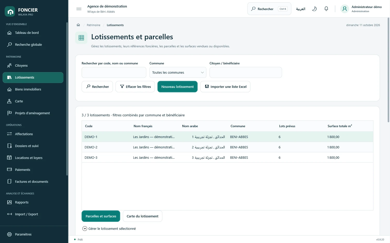 Lotissements